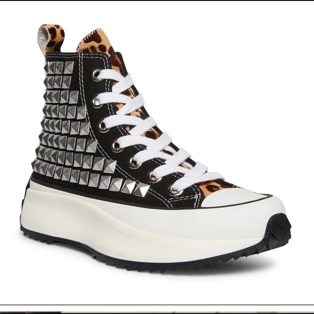 Steve Madden Shark Sneakers High Top with platform size 10